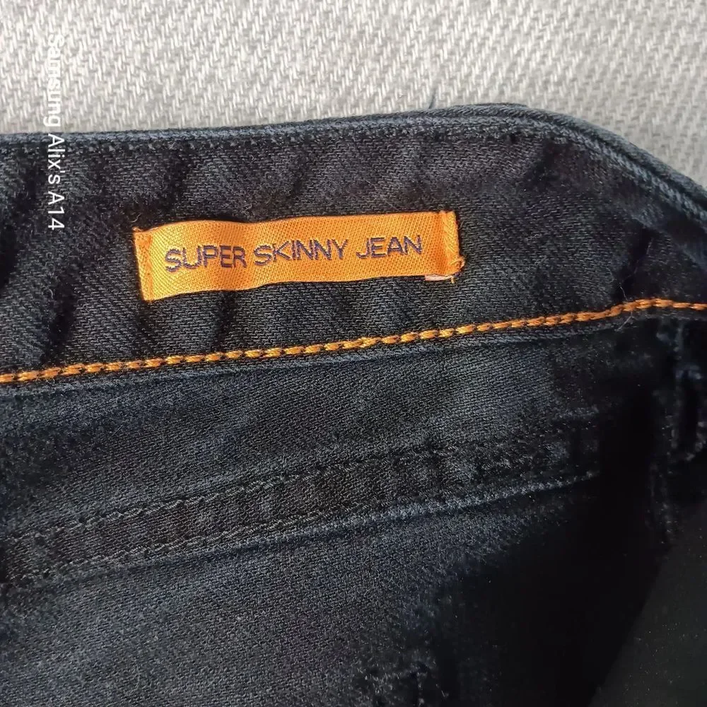 Tory Burch Super Skinny Black Cotton Jeans Size‎ 31
